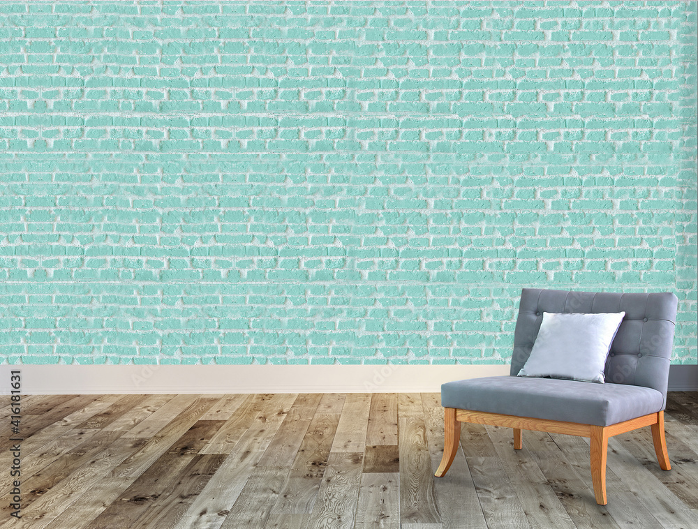 interior design with modern gray chairs and bright empty space. 3D illustration interior design with modern gray chairs and bright empty space. 3D illustration