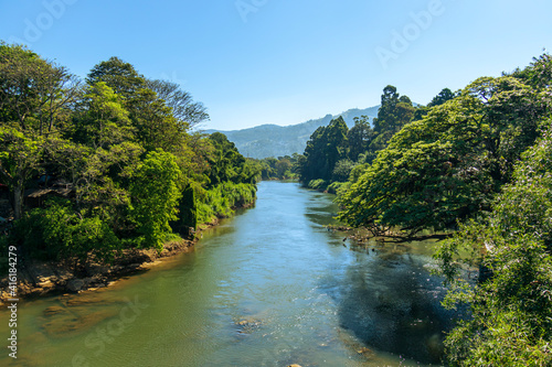 river in the forest in Sri Lanka