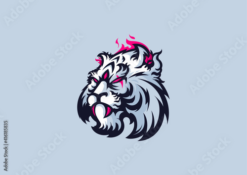 Awaken Tiger Mascot Logo