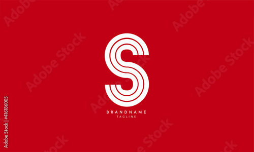 Alphabet letters Initials Monogram logo SSS, SS