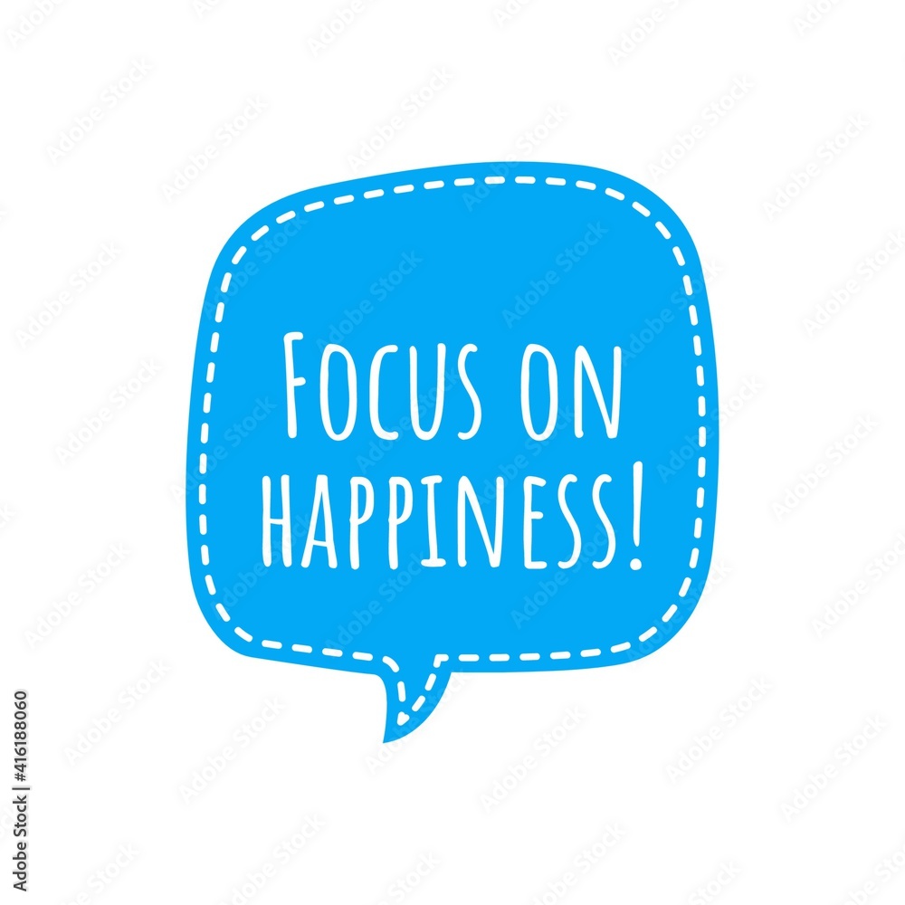 ''Focus on happiness'' Lettering ''Focus on happiness'' Lettering