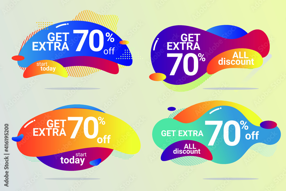 Fototapeta premium Creative Sales Special Price Signs. Greeting card. Vector illustration.