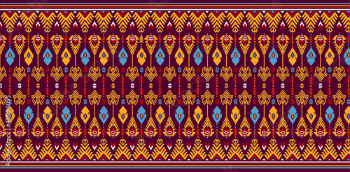 Vector illustration, modification of traditional woven motifs, Lombok or Sasak, West Nusa Tenggara. photo