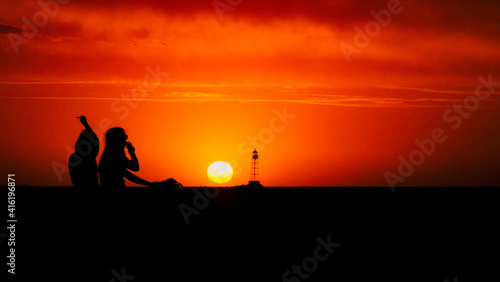 Atardecer en la bahia