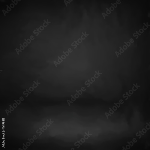 Dark empty room studio gradient used for background and display your product. Black blank backdrop for the presentation of objects. Hand draws illustration