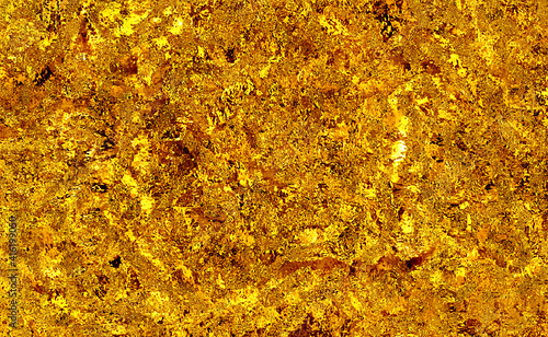 Gold liquid metal background. Gold leaf foil texture. Gold metallic foil texture background. Luxury Golden background. Shiny yellow gold foil. Golden splashing.