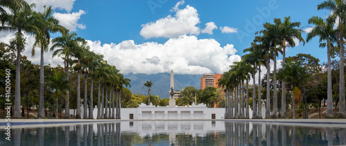 Panoramic view of Paseo Los Proceres in Caracas, Venezuela
