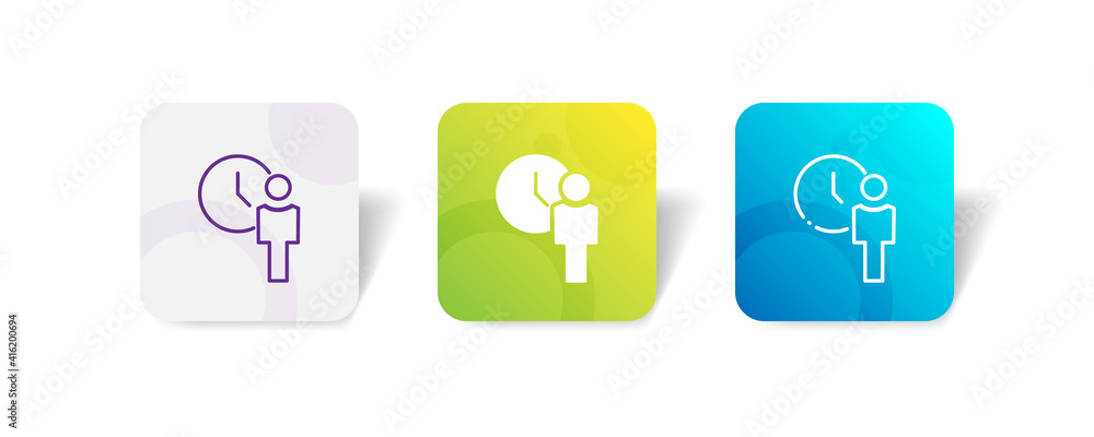 waiting duration timer pixel perfect icon set bundle in line, solid, glyph, 3d gradient style waiting duration timer pixel perfect icon set bundle in line, solid, glyph, 3d gradient style