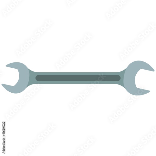 Wrench spanner vector icon isolated on white background