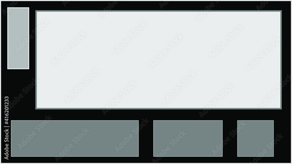 An abstract neutral grayscale block text box layout background image.