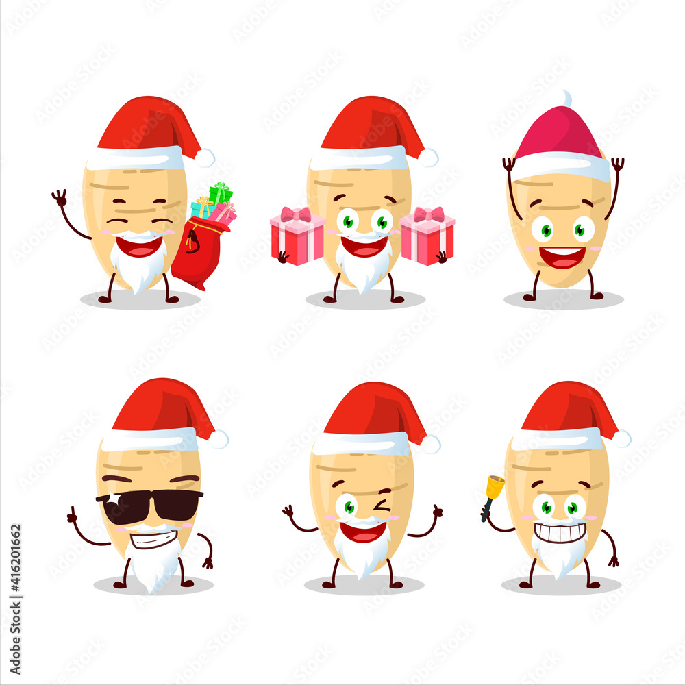 Santa Claus emoticons with long radish cartoon character
