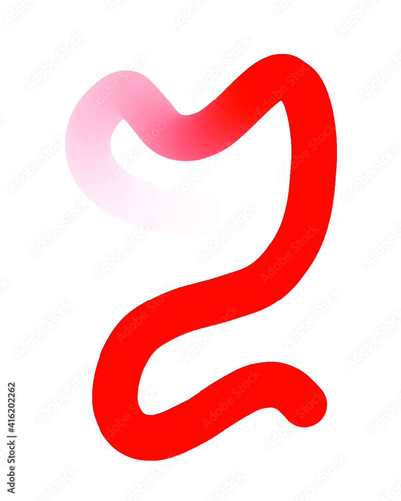 Red Hand-Drawn Line - Wavy Gradient With Transparent Background Red Hand-Drawn Line - Wavy Gradient With Transparent Background