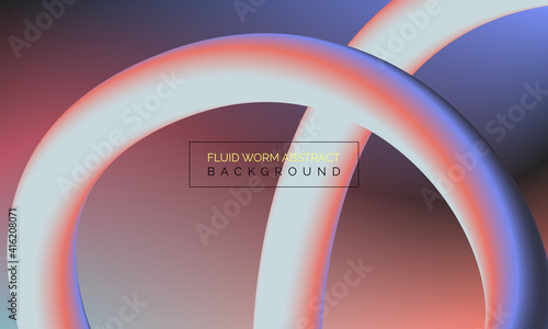 Liquid Worm Abstract Background. Geometric pattern. Texture for poster cover design. Minimal color gradient banner template. Modern vector wave shape for brochure. Poster, Flyer, Website, landing page