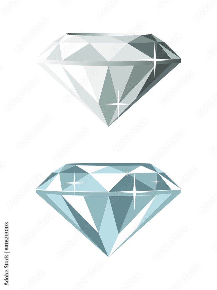 diamond isolated on white diamond isolated on white