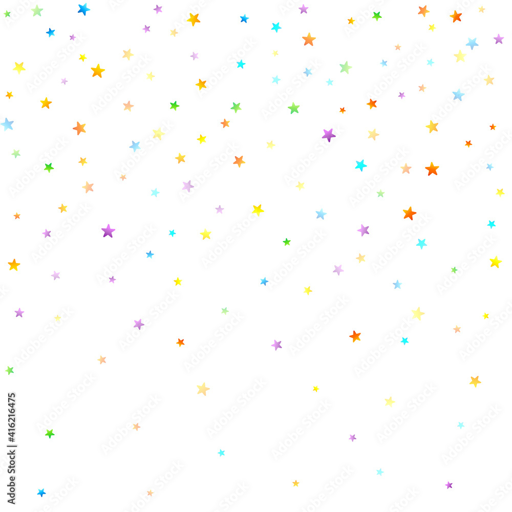 Rainbow Festive Confetti. Carnival Star Falling. Rainbow Festive Confetti. Carnival Star Falling.