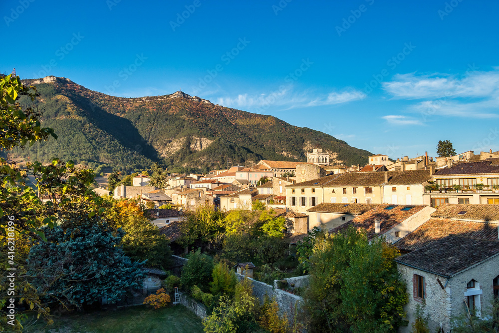 Cityscape of Die, Chatillon en Diois in Vercors Natural Regional Park, Diois, Drome, France, Europe