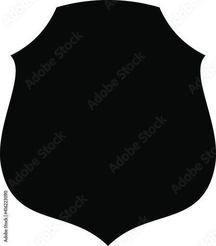 Shield Emblem and Badge design icon pictogram symbol visual illustration