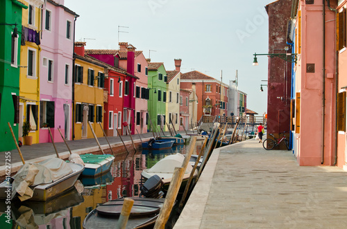A street on the island of Burano in Venice © Stas