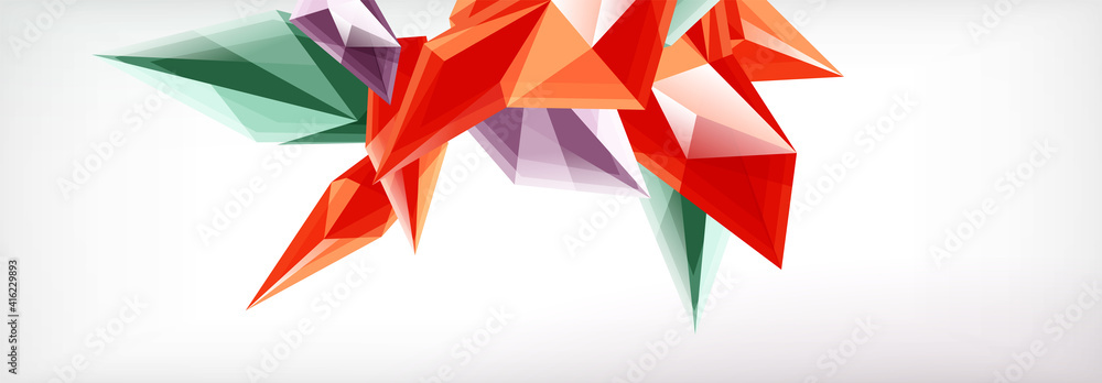 Vector 3d triangles and pyramids abstract background for business or technology presentations, internet posters or web brochure covers Vector 3d triangles and pyramids abstract background for business or technology presentations, internet posters or web brochure covers