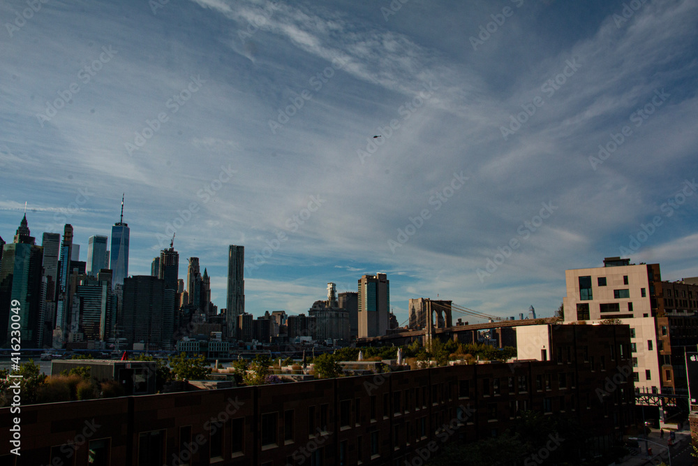 city skyline by day new york