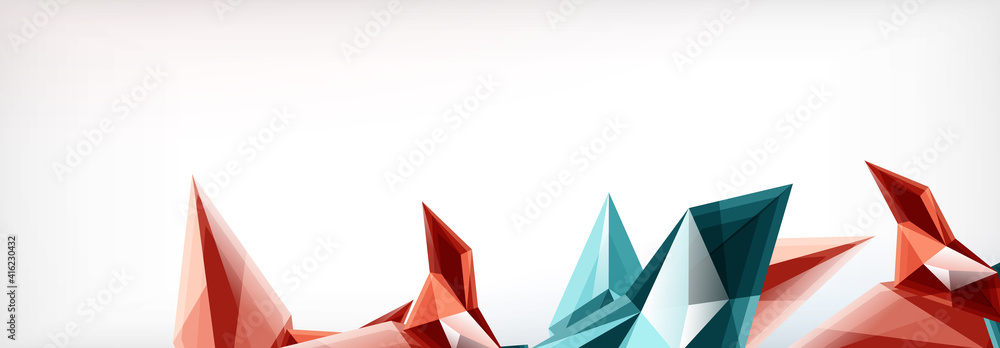 Vector 3d triangles and pyramids abstract background for business or technology presentations, internet posters or web brochure covers Vector 3d triangles and pyramids abstract background for business or technology presentations, internet posters or web brochure covers