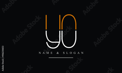 OY, YO, O, Y abstract letters logo monogram