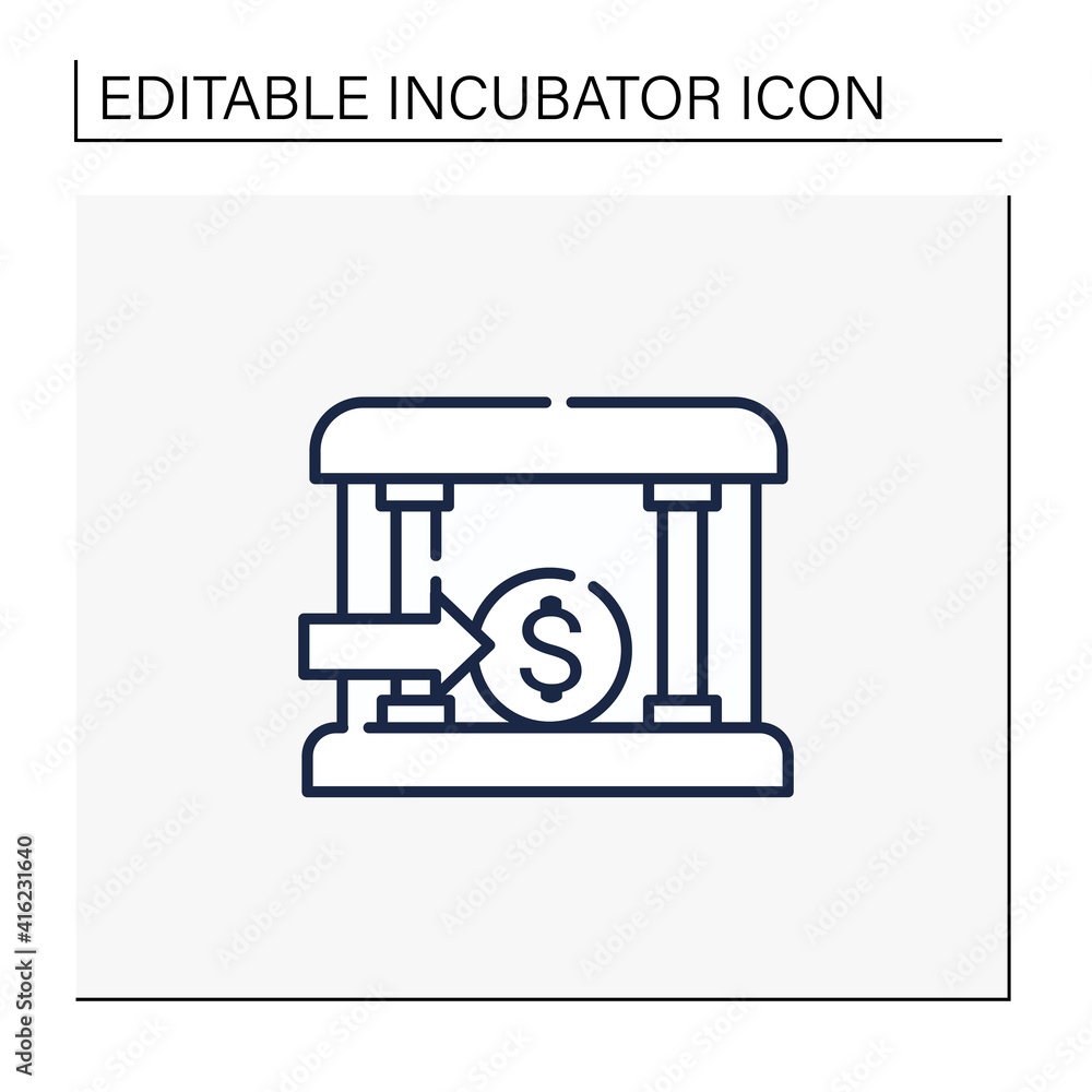 Bank loans line icon. Access to bank loans. Instant card issuance concept. Quick money access. Mobile banking. Financial transaction. Isolated vector illustration.Editable stroke Bank loans line icon. Access to bank loans. Instant card issuance concept. Quick money access. Mobile banking. Financial transaction. Isolated vector illustration.Editable stroke