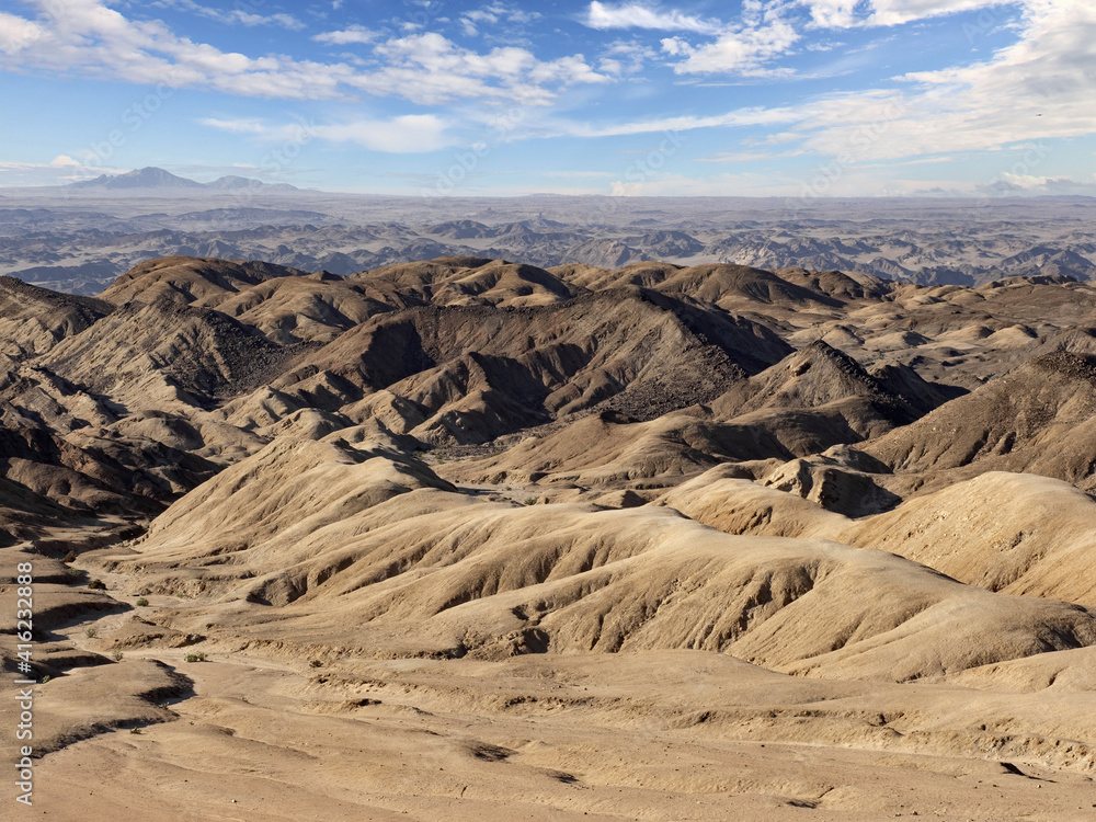 Naklejka premium The moon hills of central Namibia are beautiful and untouched by civilization.