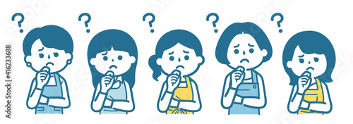 Housewives with question marks