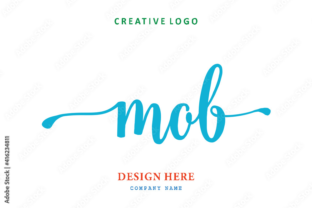 MOB lettering logo is simple, easy to understand and authoritative MOB lettering logo is simple, easy to understand and authoritative