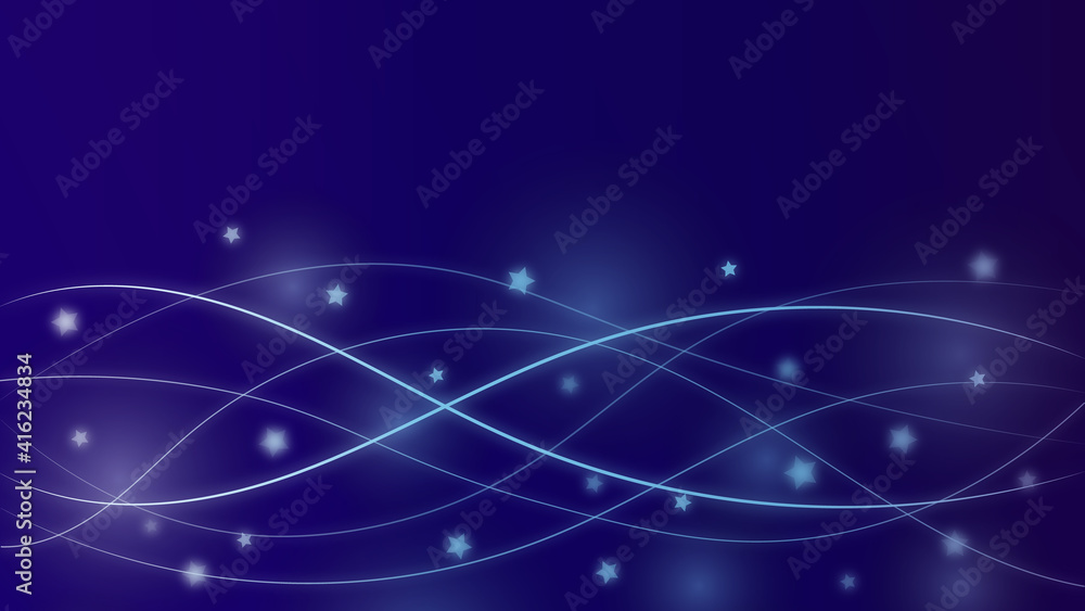 Abstract background with lines and stars. Vector illustration.