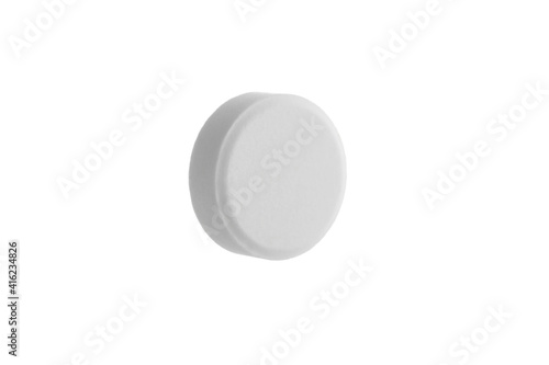 Close up pill on white background