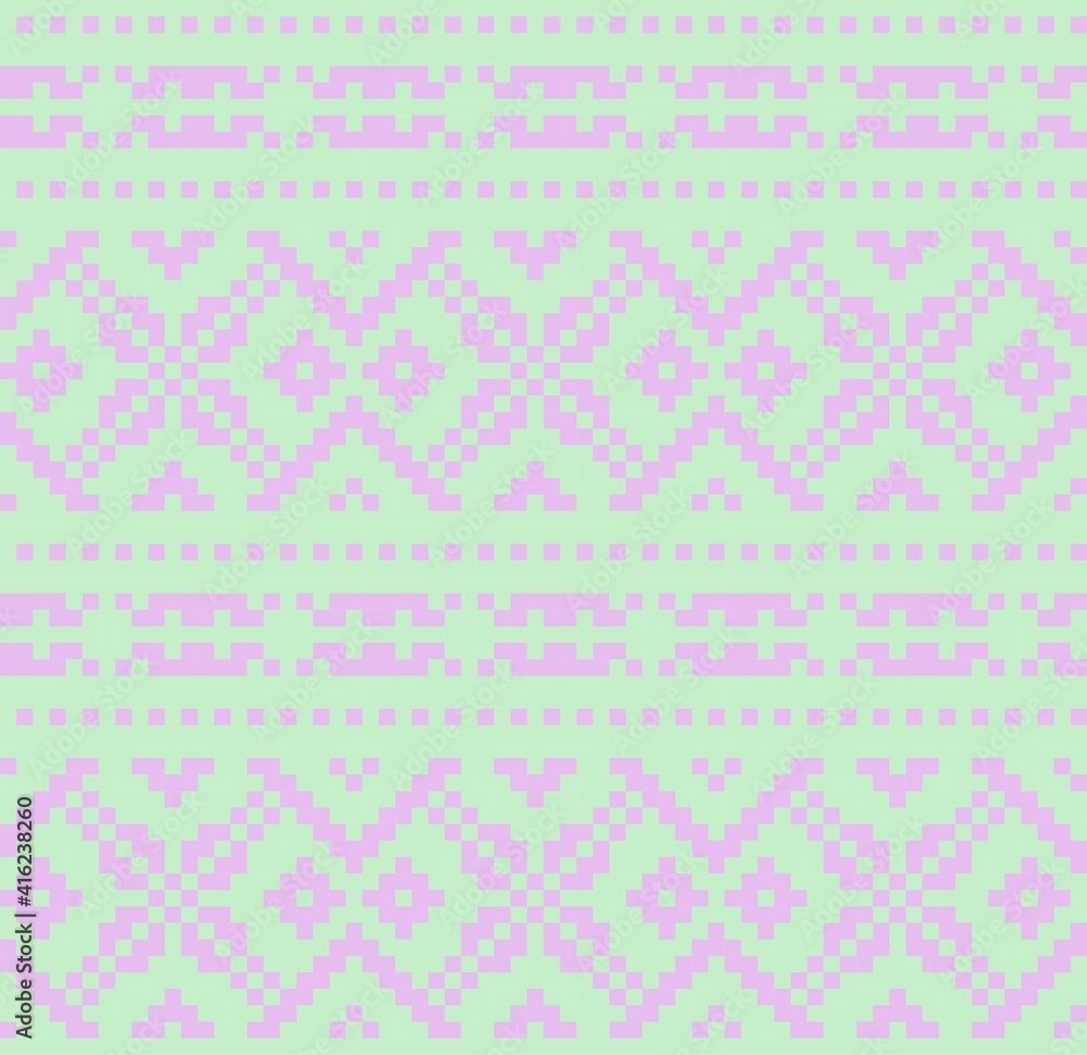 Pastel Christmas Fair Isle Seamless Pattern Background Pastel Christmas Fair Isle Seamless Pattern Background