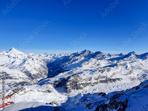 Schweizer Bergpanorama in Zermatt