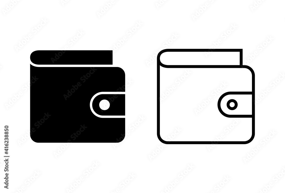 Wallet icon set. wallet vector icon Wallet icon set. wallet vector icon