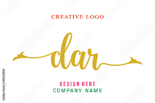 DAR lettering logo is simple, easy to understand and authoritative