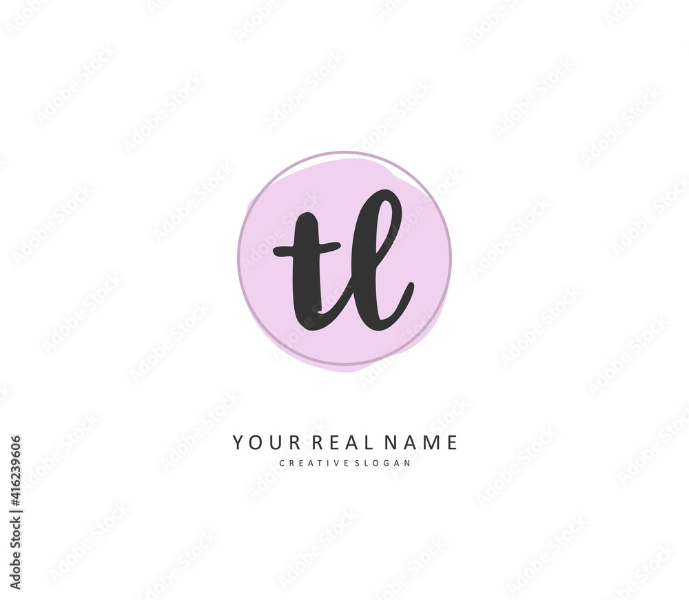 TL Initial letter handwriting and signature logo. A concept handwriting initial logo with template element. TL Initial letter handwriting and signature logo. A concept handwriting initial logo with template element.