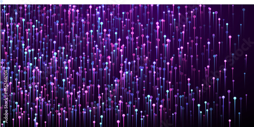 Futuristic vertical line rays fiber optics