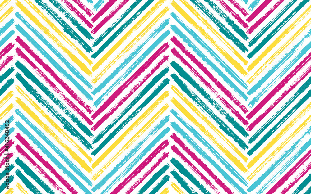 Brush stroke chevron zig zag seamless pattern. Brush stroke chevron zig zag seamless pattern.