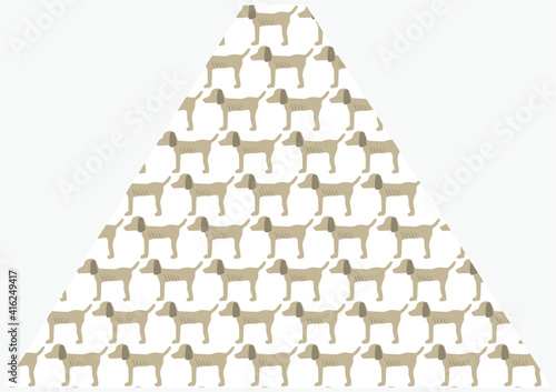 Pyramid of dogs