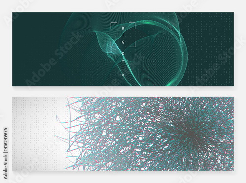 Big data concept. Digital technology abstract