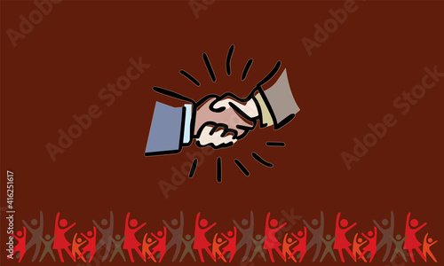 hand shake, arm, forearm, mitt, limb, extremity, skill, efficiency, proficiency, ability, knack