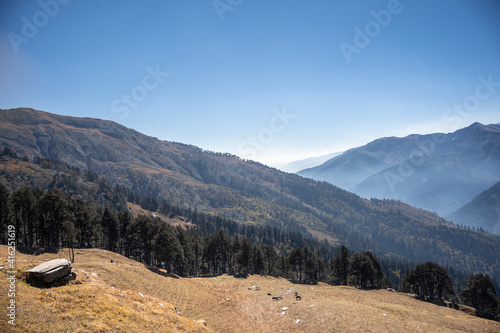 Bhrigu Lake in October, Bashisht, Himachal Pradesh, India photo