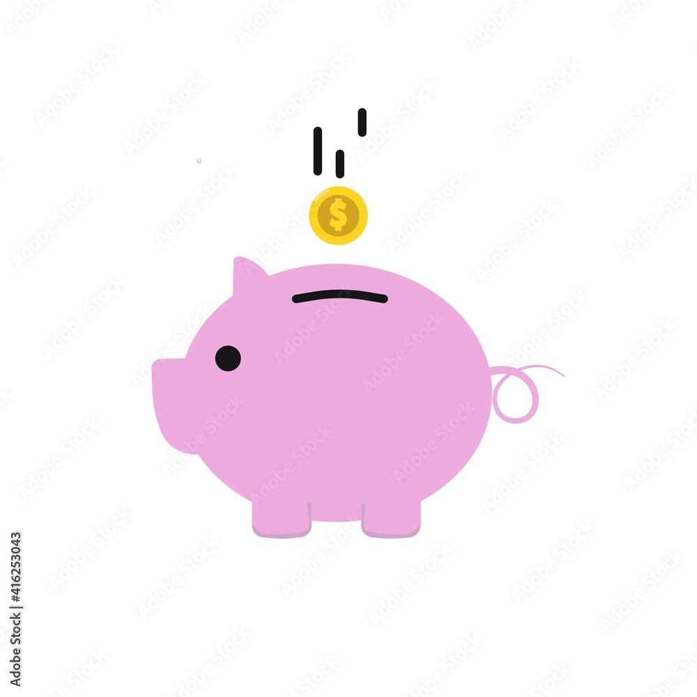 Piggy bank line icon in flat style. Graphic illustration. Money box sign. Pig container symbol or business concept. Deposit logo. For website design, app, ui, ux, infographic. Vector EPS 10 Piggy bank line icon in flat style. Graphic illustration. Money box sign. Pig container symbol or business concept. Deposit logo. For website design, app, ui, ux, infographic. Vector EPS 10