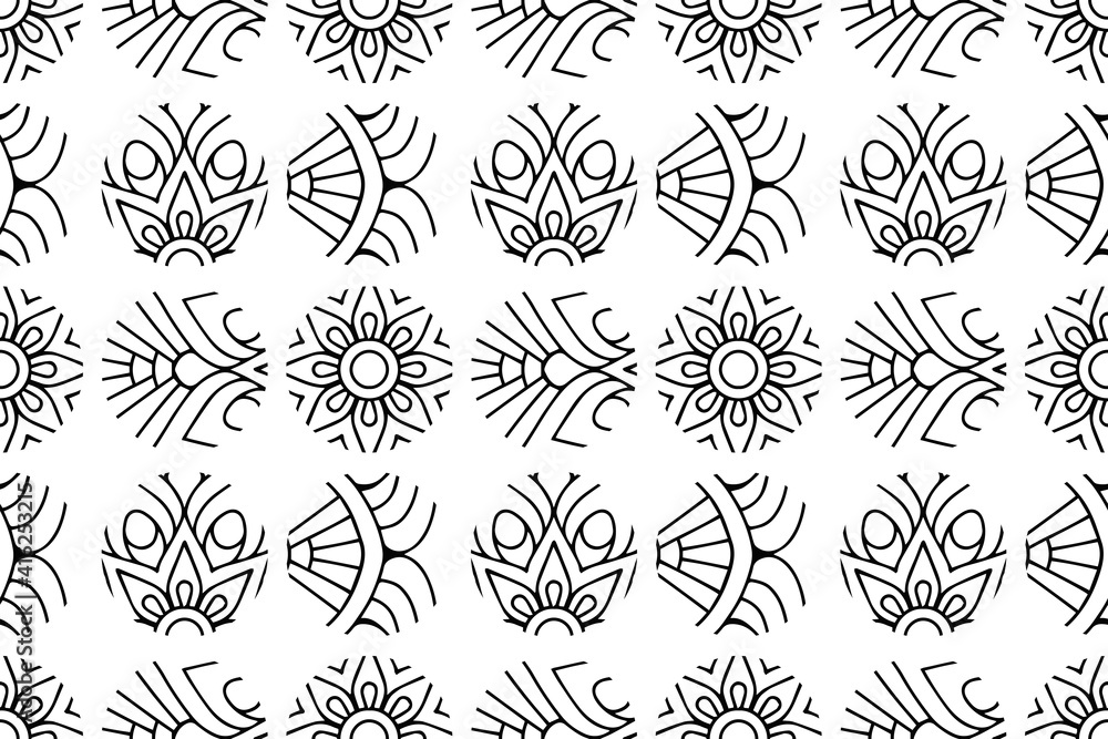 Tribal ethnic pattern semless design Tribal ethnic pattern semless design