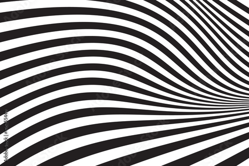 Wave Lines Pattern Abstract Background. Vector