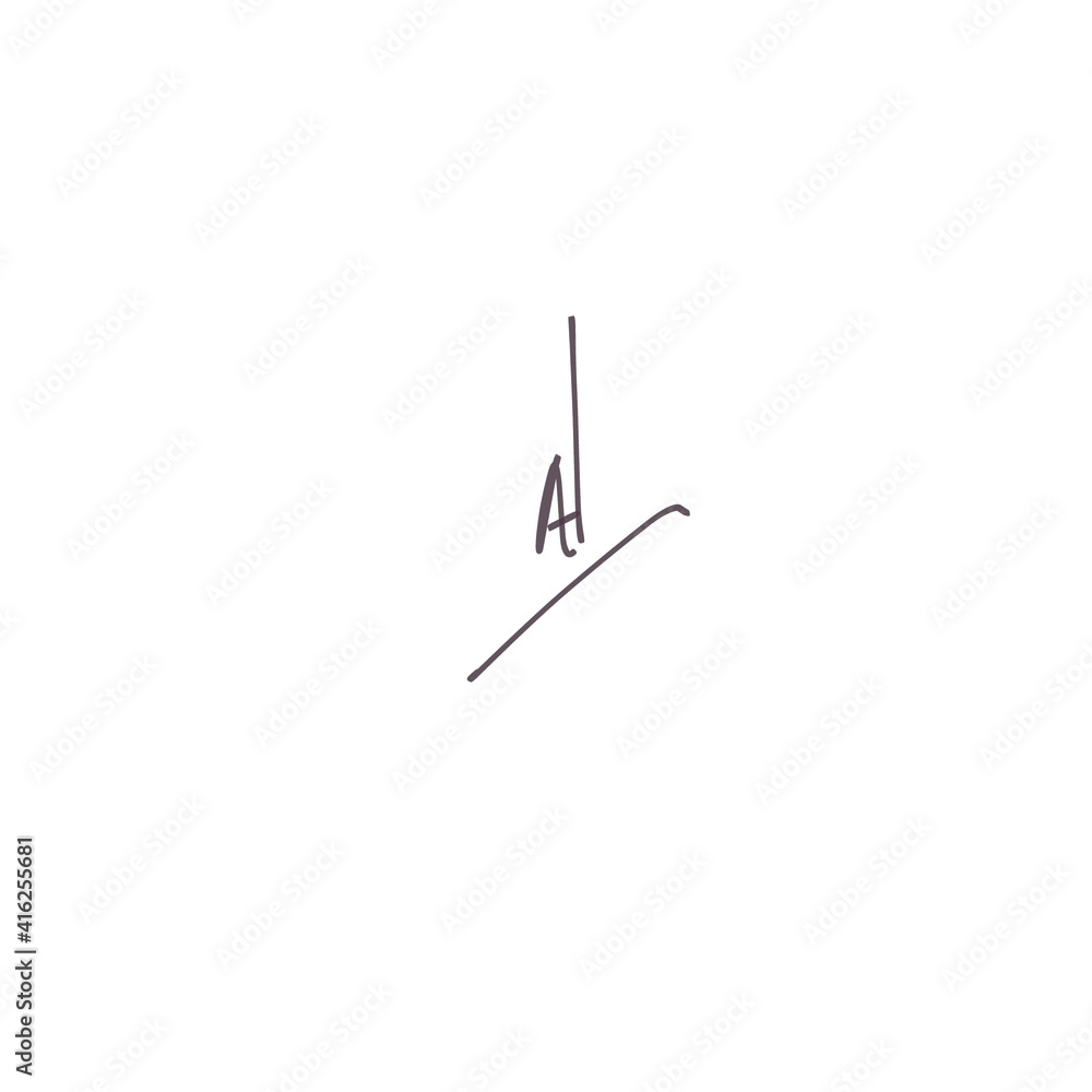 AI initial isolated white initial handwriting or AE handwritten logo for identity AI initial isolated white initial handwriting or AE handwritten logo for identity