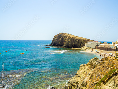 La Isleta del Moro - Beach Cabo de Gata Natural Park. Andalusia. Spain. (Las Salinas) photo