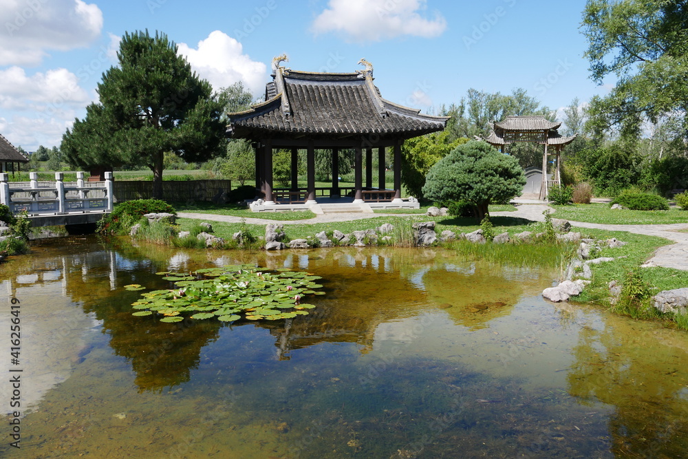 Chinesischer Garten im IGA bzw. IGA-Park in Rostock