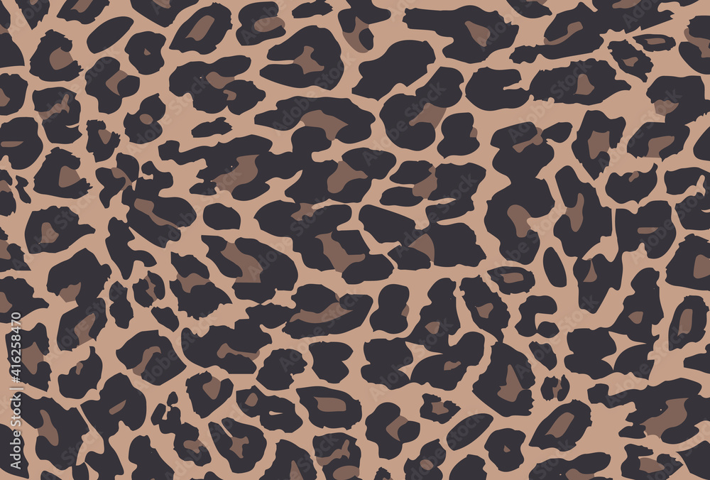 ヒョウ柄 レオパード柄 背景素材 ポストカード Stock Vector Adobe Stock